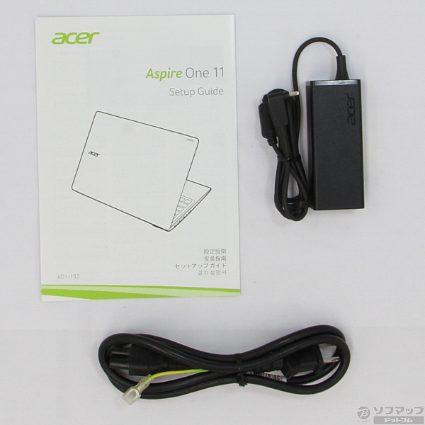 中古 Aspire One Ao1 132 H14n W クラウドホワイト Windows 10 リコレ ソフマップの中古通販サイト