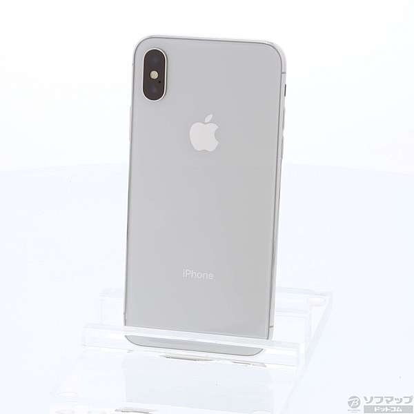 中古】iPhoneX 64GB シルバー MQAY2J／A docomoロック解除SIMフリー