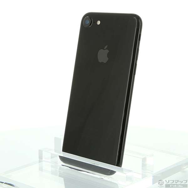 中古】iPhone7 256GB ジェットブラック MNCV2J／A docomoロック解除SIM 