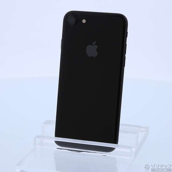 中古】iPhone7 128GB ジェットブラック MNCP2J／A au [2133011680270