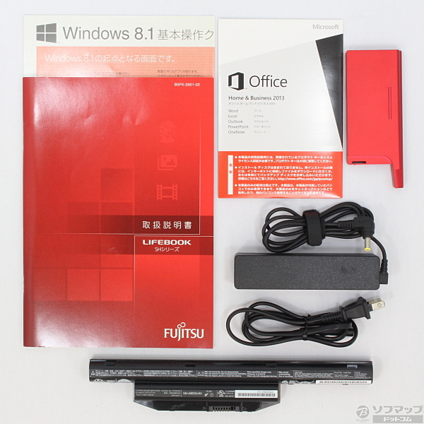 中古】LIFEBOOK SH90／P FMVS90PRD1 〔Windows 8.1〕 〔Office付