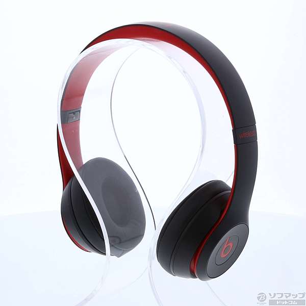 中古】Beats Solo3 Wireless MRQC2PA／A レジスタンス・ブラックレッド