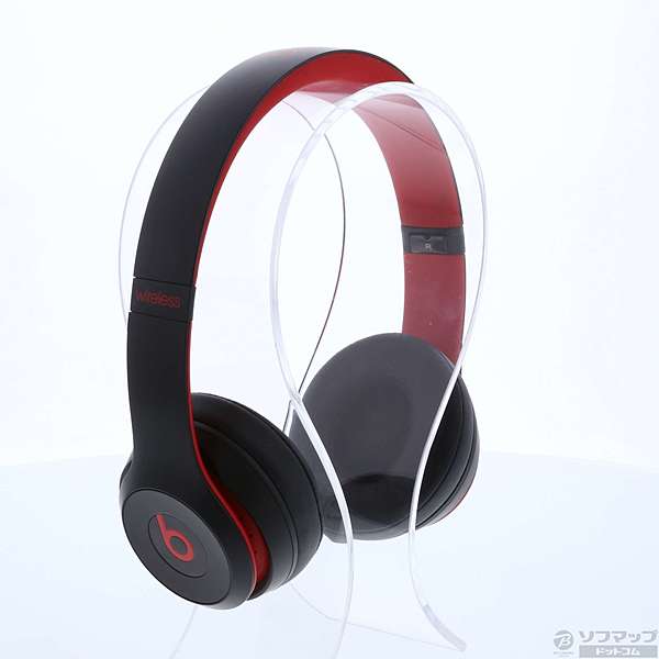 中古】Beats Solo3 Wireless MRQC2PA／A レジスタンス・ブラックレッド
