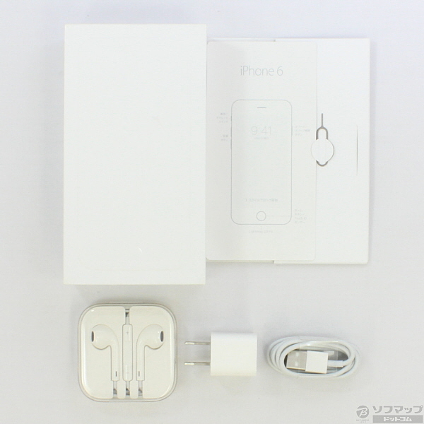 中古】iPhone6 64GB シルバー NG4H2J／A SIMフリー [2133012109176