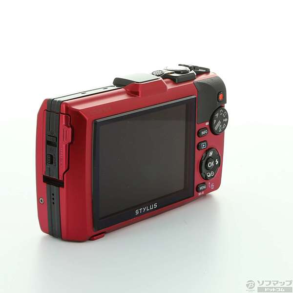 中古】OLYMPUS STYLUS TG-4 RED Tough (4倍／防水／SDXC／レッド