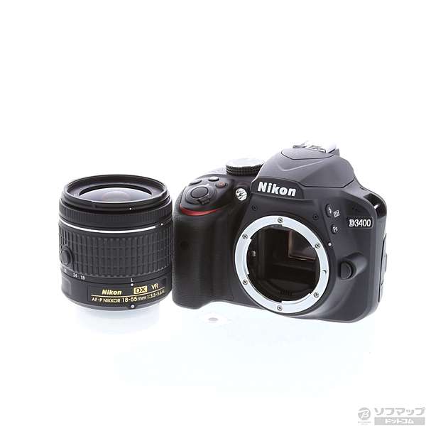 中古】NIKON D3400 18-55 VR レンズキット ブラック [2133012369723