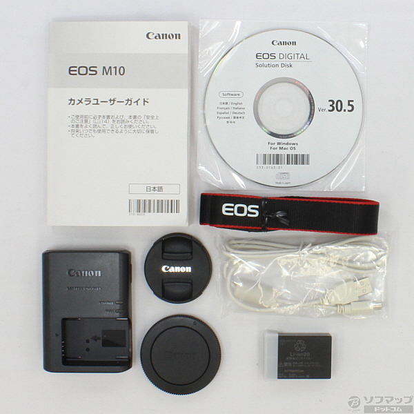 中古】EOS M10 EF-M 15-45 レンズキット BK (1800万画素／ブラック 