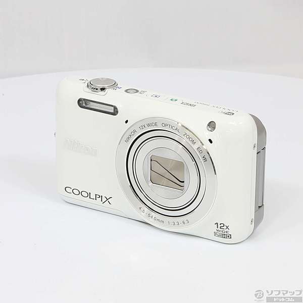 Nikon COOLPIX S6600 ホワイト 12倍ズーム（未使用に近い】☆美