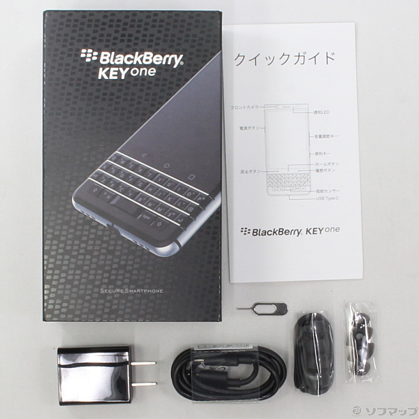 中古】BlackBerry KEYone 32GB シルバー BBB1006 SIMフリー