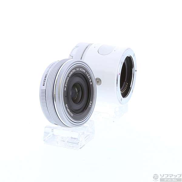 中古】OLYMPUS AIR A01 14-42mm EZレンズキット ホワイト／A011442MMEZ