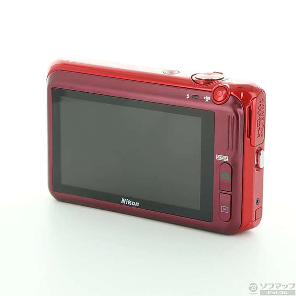 中古】COOLPIX S6400 (1600万画素／12倍／グロッシーレッド／SDXC