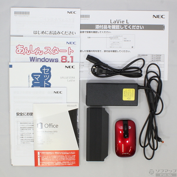 中古】LaVie L LL750／SS PC-LL750SSR クリスタルレッド 〔Windows 8