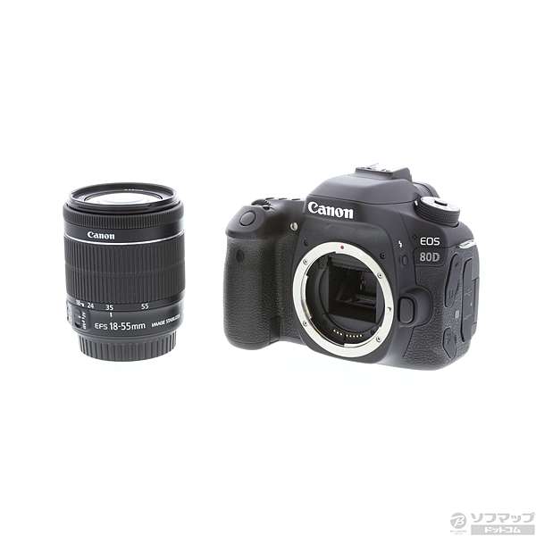 中古】EOS 80D(W) EF-S18-55 IS STM レンズキット (2420万画素／SDXC