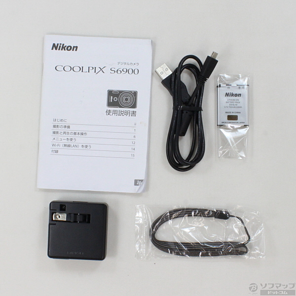 中古】COOLPIX S6900 WH(1602万画素／12倍／ナチュラルホワイト／SDXC