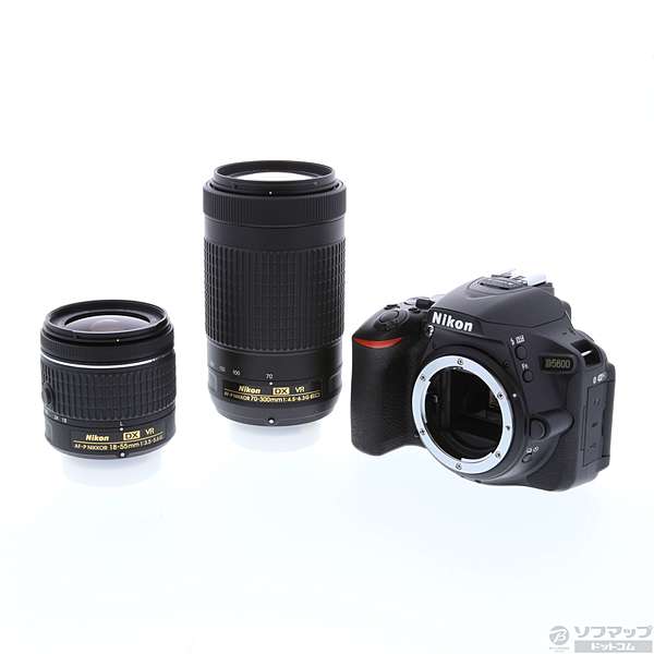 中古】NIKON D5600 ダブルズームキット ブラック (2416万画素／SDXC