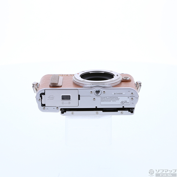 中古】PEN E-PL8 EZダブルズームキット( ブラウン
