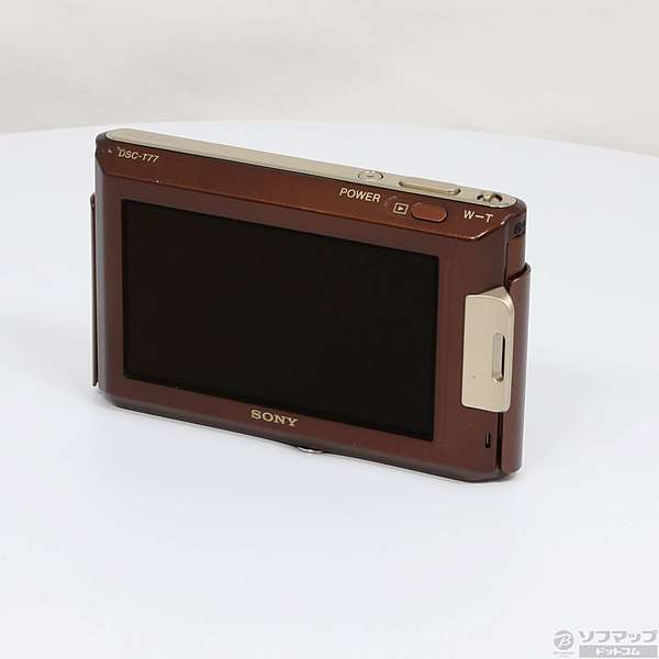 良品中古 Cyber-shot DSC-T77 ブラウン 即日発送 SONY デジカメ