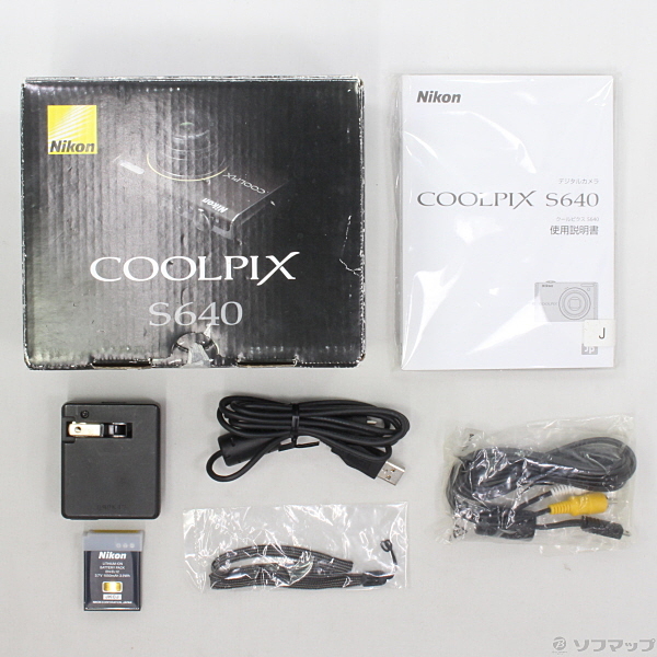 中古】COOLPIX S640 (1200万画素／5倍ズーム／ディープブラック