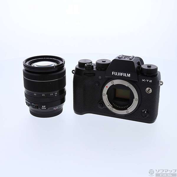 中古】〔展示品〕 FUJIFILM X-T2 レンズキット (FX-T2LK-B) ブラック