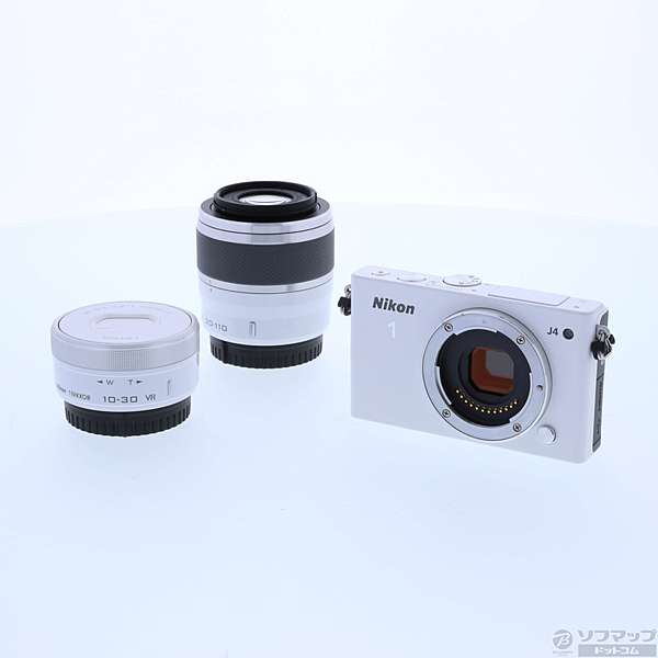 中古】Nikon 1 J4 ダブルズームレンズキット (1839万画素／ホワイト