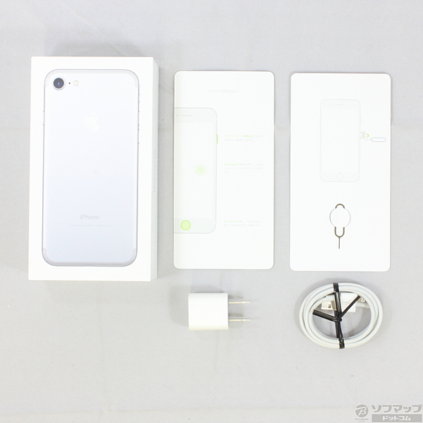 中古】iPhone7 128GB シルバー MNCL2J／A docomoロック解除SIM