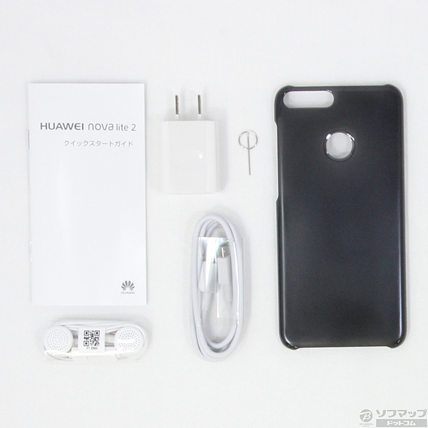 中古】HUAWEI nova lite2 32GB ブラック FIG-LA1 SIMフリー