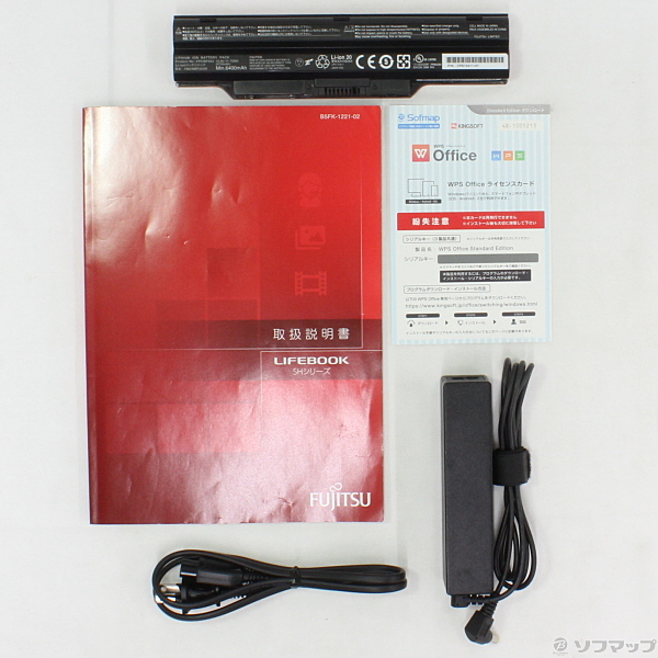富士通 ノートパソコン LIFEBOOK SH54/K/中古特価良品 中古】決算セール品 LIFEBOOK SH54／K FMVS54KRG サテンレッド