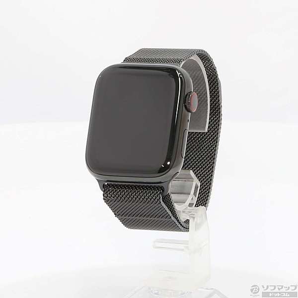 セール対象品 Apple Watch Series 4 GPS + Cellular 44mm スペースブラックステンレススチールケース  スペースブラックミラネーゼループ