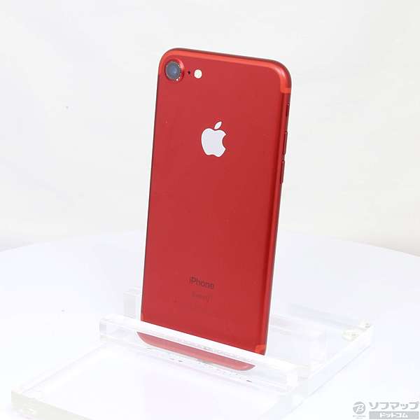中古】〔展示品〕 iPhone7 128GB プロダクトレッド 3C791J／A SIM