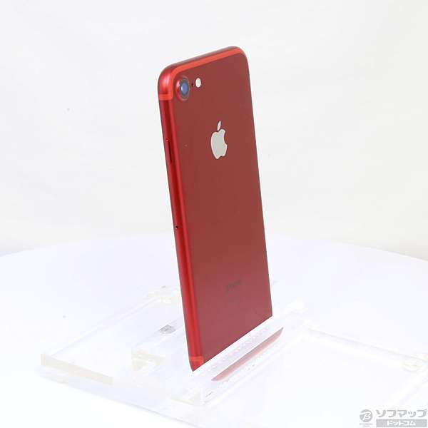 中古】〔展示品〕 iPhone7 128GB プロダクトレッド 3C791J／A SIM
