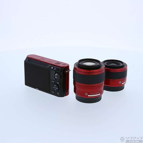 み*ゆ様 【美品】Nikon 1 J1 望遠レンズセット レッド 中古】Nikon 1 J1 ダブルズームキット(レッド) ◇07/01(水)値下げ
