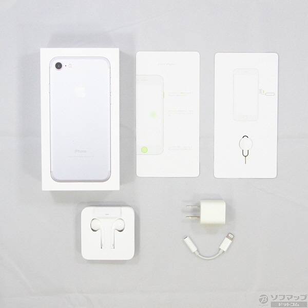 中古】セール対象品 iPhone7 32GB シルバー MNCF2J／A auロック