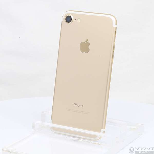 中古】iPhone7 128GB ゴールド NNCM2J／A docomoロック解除SIMフリー