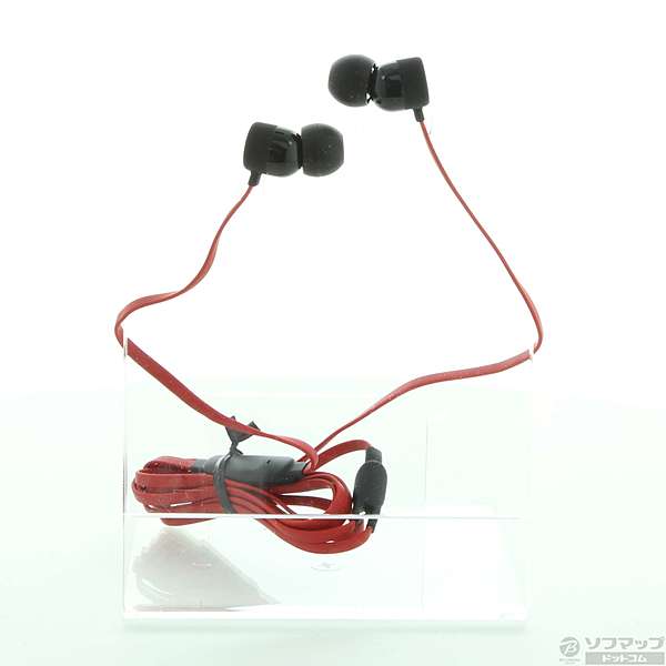 中古】urBeats3 3.5mmプラグ MUFQ2PA／A レジスタンス・ブラックレッド