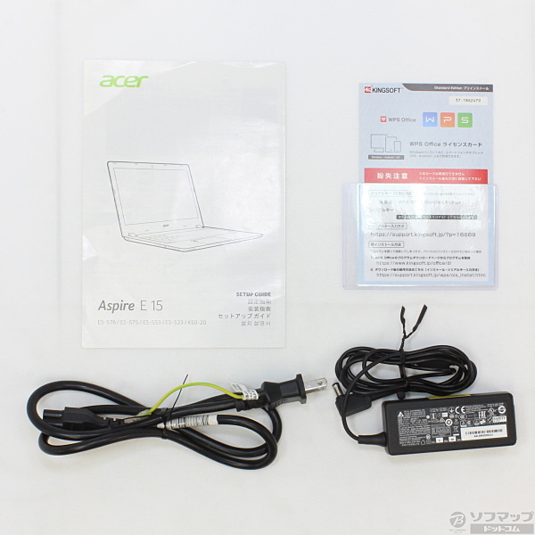 中古 Aspire E15 E5 576 N34g K オブシディアンブラック Windows 10 リコレ ソフマップの中古通販サイト