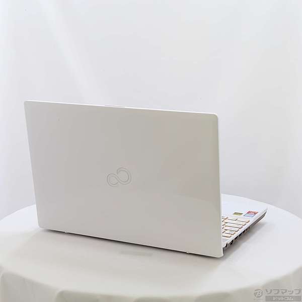 LIFEBOOK AH77/K ホワイトノートPC 薄型 ACアダプター付き ノート