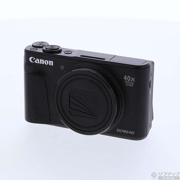 海外輸入】 Canon コンパクトデジタルカメラ PowerShot SX740 HS ブラック 光学40倍ズーム 4K動画 Wi-Fi対応 PSSX7 