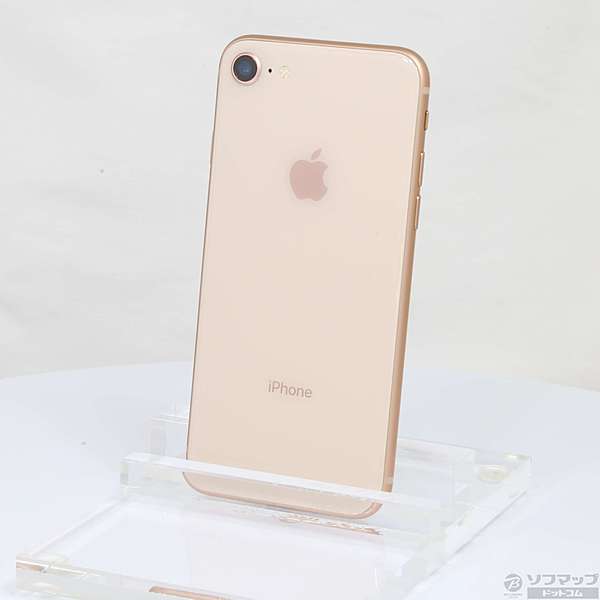 中古】iPhone8 64GB ゴールド MQ7A2J／A auロック解除SIMフリー ◇07