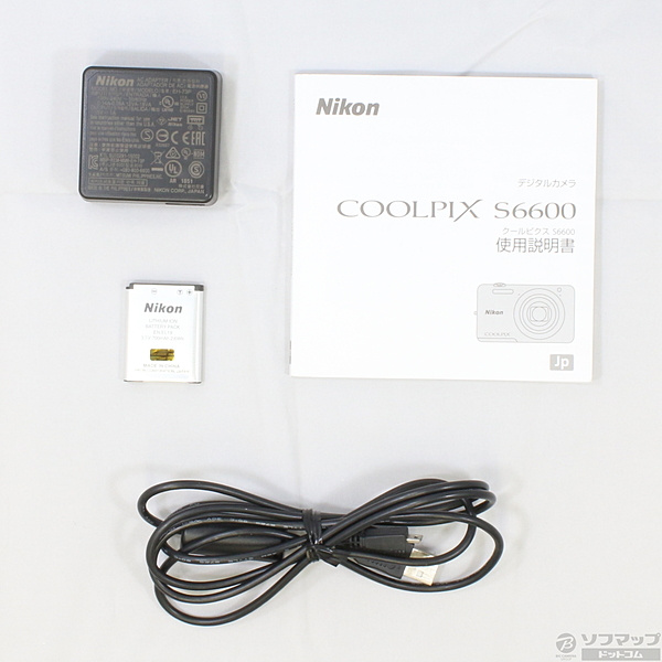 中古】COOLPIX S6600 (1602万画素／12倍／ナチュラルホワイト／SDXC