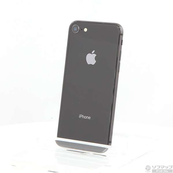 送料無料 iPhone8 ブラック 64GB 展示品 ｒ5-40スマートフォン/携帯電話