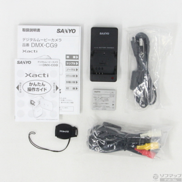 SANYO Xacti DMX-CG9 箱　付属品完備 中古】Xacti DMX-CG9 (K) (910万画素／5倍ズーム／ブラック