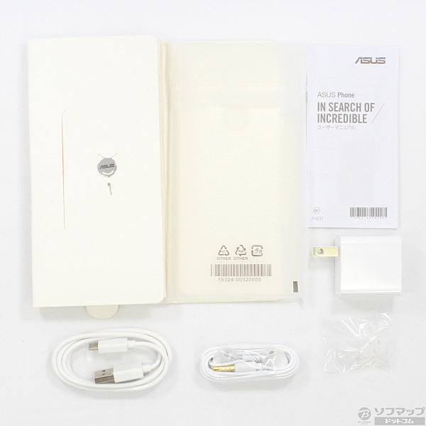 中古】〔展示品〕 ZenFone 5Q 64GB ムーンライトホワイト ZC600KL
