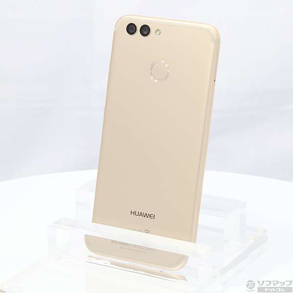 【美品】UQ HUAWEI nova2 Gold 中古】HUAWEI nova2 64GB プレステージゴールド PIC-LX9 UQ mobile