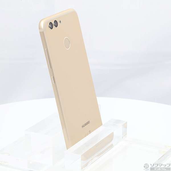 中古】HUAWEI nova2 64GB プレステージゴールド PIC-LX9 UQ
