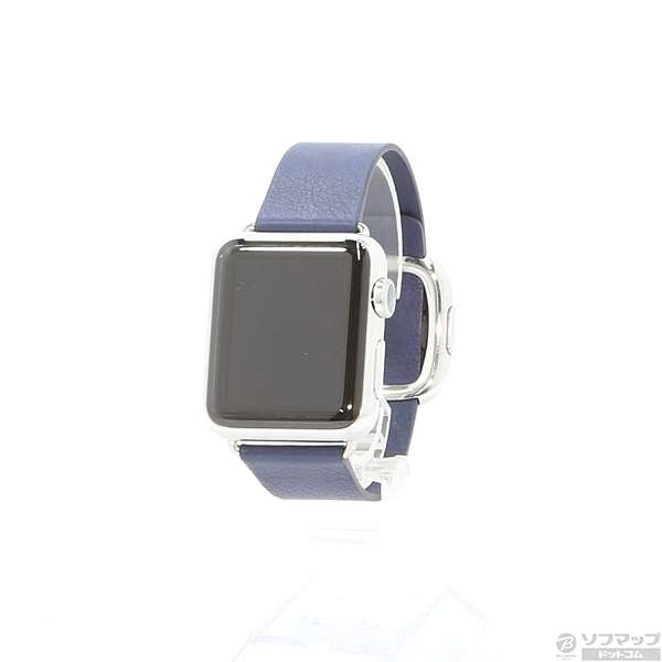 apple watch モダンバックル　ミドナイトブルー　純正品　38MM L 純正 廃盤色 モダンバックル Apple Watch ミッドナイトブルー L