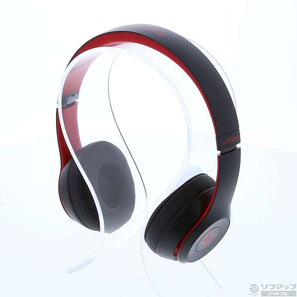 〔展示品〕 Beats Solo3 Wireless MRQC2PA／A レジスタンス・ブラックレッド