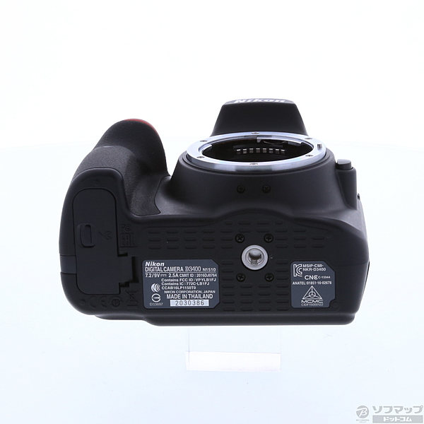 中古】NIKON D3400 ダブルズームキット ブラック ◇07/01(水