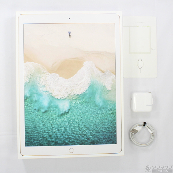 中古】iPad Pro 12.9インチ 第2世代 64GB ゴールド MQEF2J／A docomo