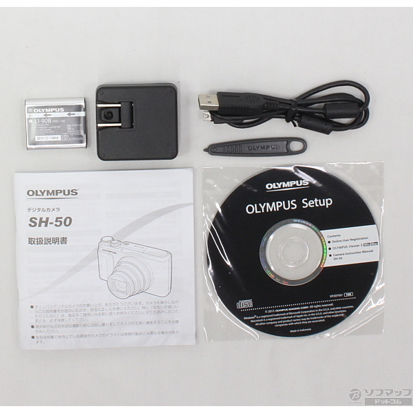 中古】OLYMPUS STYLUS SH-50 (1600万画素／24倍／SDXC／シルバー