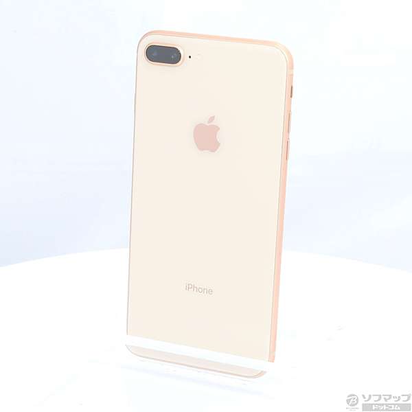 中古】iPhone8 Plus 64GB ゴールド MQ9M2J／A auロック解除SIMフリー